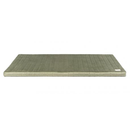 Zanzibar Velvet Speelmatras - 120x60x4 cm - Olive Green