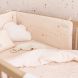 Katoenen Nest bed bumper - Gold stella & Dream pink