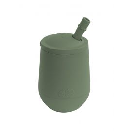 Mini Cup bekertje met deksel en rietje - Olive