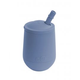 Mini Cup bekertje met deksel en rietje - Indigo