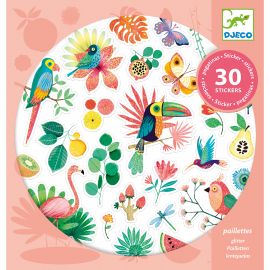 Prachtige glitterstickers - Paradijs
