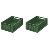 Weston opvouwbare krat S - 2-pack - Garden green