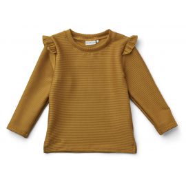 Tenley zwemshirt structure - Golden caramel