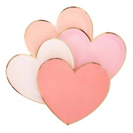 Kleine bordjes - Pink Heart