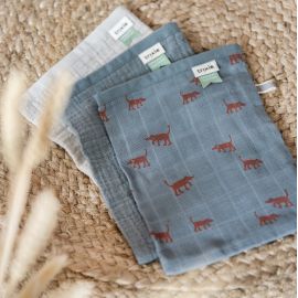 Tetra washandjes 3-pack mix - Playful Pup