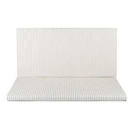 Bebop opvouwbare matras - 100 x 100 cm - Blue Thin Stripes & Natural