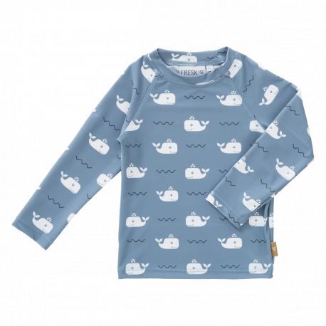 UV-shirt met lange mouwen - Whale Blue Fog