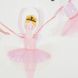 Roze papieren slinger - Ballerina