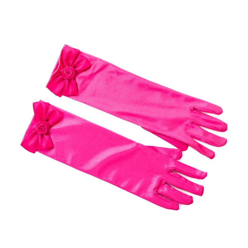 heel veel eenheid totaal Great Pretenders - Prinsessen handschoenen met strik - Dark Pink - De  Kleine Zebra