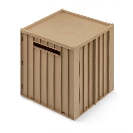 Elijah opbergbox met deksel - Oat