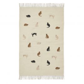 Bent tapijt small - Cat & apple blossom mix