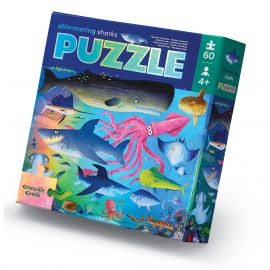 Folie puzzel - Shimmering Sharks - 60 stukjes