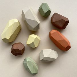 Houten speelgoed - Balancing Stones Earthy