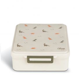 Lunchbox met isothermische lunchpot - White dino