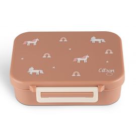 Mini tritan snackbox - Blush pink unicorn