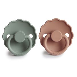 Frigg tutje Daisy - 2-Pack - Silicone - Lilypad & Rose Gold