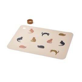 Siliconen placemat Jude - Miauw & Apple blossom mix