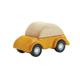 Plan Toys - Gele houten auto - PlanWorld