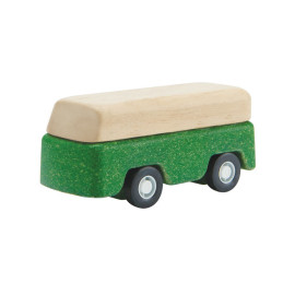 Plan Toys - Groene houten bus - PlanWorld