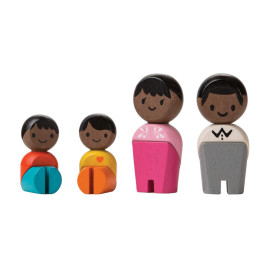 Plan Toys - Afro poppenfamilie