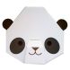Cute panda hoofd in karton