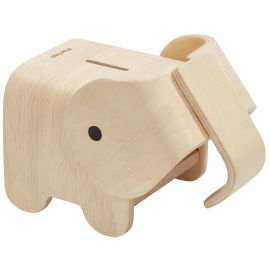 Plan Toys houten spaarpot - Olifant
