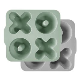 Set van 2 siliconen bakvormenXOXO - River Green & Powder Grey
