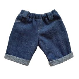 Boyfriend jeans voor poppen - Bleu foncé