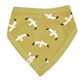 Omkeerbare Bandana Bib - 0 tot 12 maanden - Mosterd Seagulls