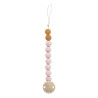 Fopspeenketting - Hout en natuurrubber - Powder Pink