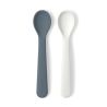 Set van 2 Bambino siliconen lepels - Cloud / Storm