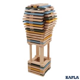 Doos Kapla met 120 plankjes - Blauw, groen, geel