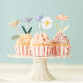 Flower Garden Cupcake Kit (x 12 toppers)