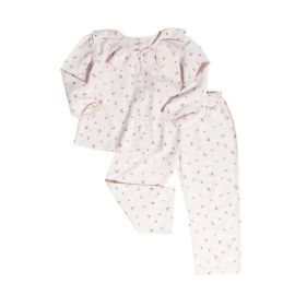 Pyjama's met ronde nek bloesem safran - 8 jaar