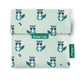 Pochette casse-croûtes lavable et réutilisable Snack'n'Go - Ratons laveurs