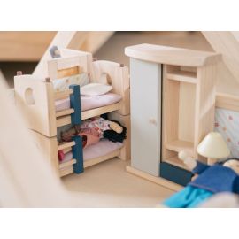 Plan Toys - Poppenhuismeubels Kinderkamer - Orchard