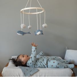 Set van 3 mousseline wimpers - 55x55cm - Peppy Penguins