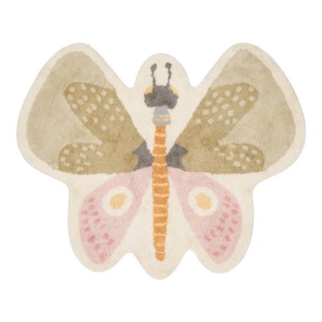Vloerkleed Butterfly - 94x110 cm - Little Dutch