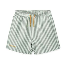 Duke strand shorts Stripe Peppermint / Crisp white - Liewood