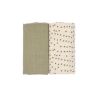 Set van 2 mousseline luiers M - 60x60 cm - Caramel