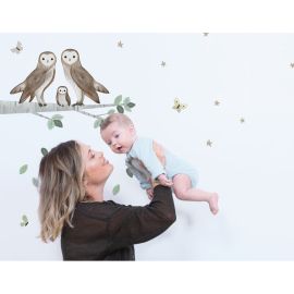 Decoratief stickervel M - Owls Family - Lilipinso