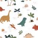 Behangpapier (50cm x 10m) - Cool Dinosaurs - Lilipinso