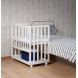 Childhome - Bedkant Wieg Beuk en Wielen - Wit - 55x95 cm