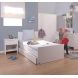 Childhome - Quadro White Junior Bed 90x200 cm + Lattenbodem