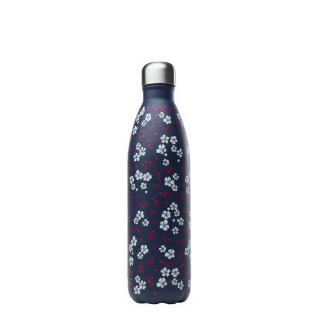 Roestvrijstalen isoleerfles - Hanami - Blauw - 750ml - Qwetch