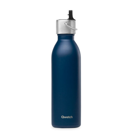 ACTIVE isoleerfles met Sportdop - Mat - Marineblauw - 600ml - Qwetch