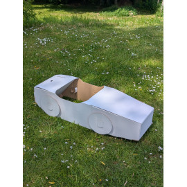 Paperpod - Witte cardboard auto