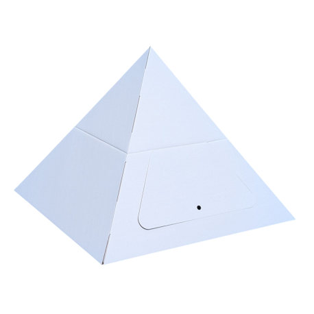 Paperpod - Witte kartonnen piramide