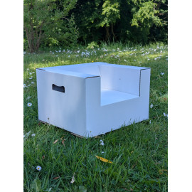 Paperpod - Kartonnen stoel (2x) Wit