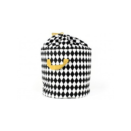 sac de rangement Baobab losanges noirs - small sac de rangement Baobab losanges noirs - small